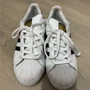 Adidas Classic White and Black Sneakers